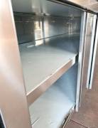 2 TAVOLI ARMADIATI INOX 200x70cm USATI  