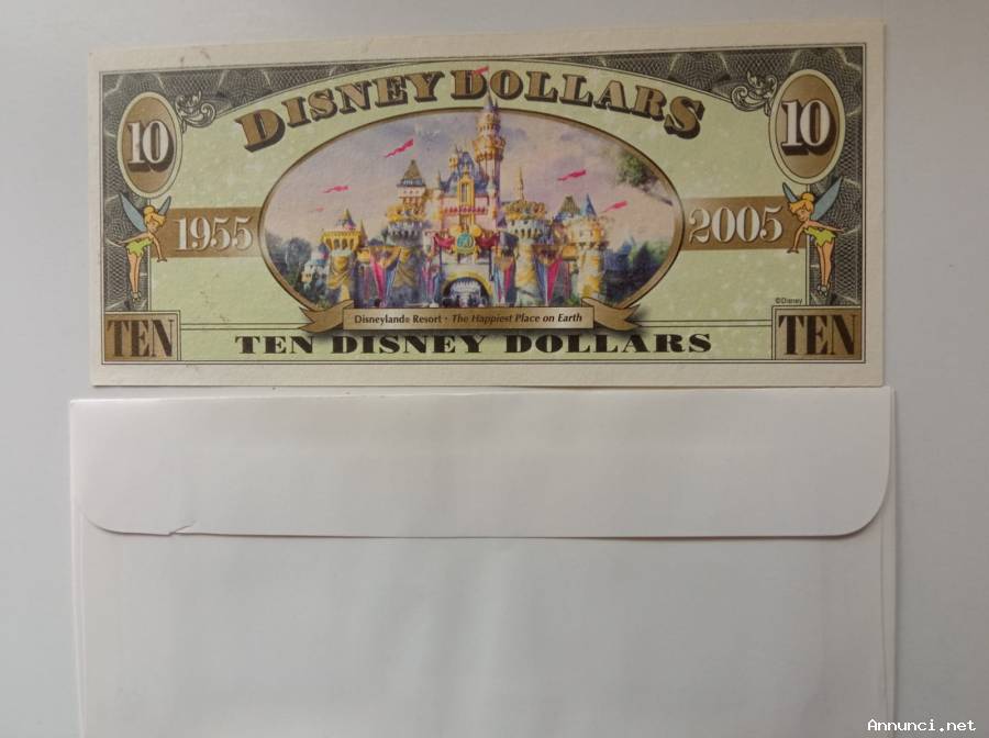 DISNEY 10 DOLLARI, 2005T, MINNIE, NON IN CIRCOLAZIONE-