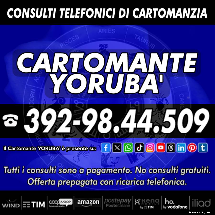 ⚝ IL CARTOMANTE YORUBA’⚝