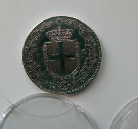 5 Lire Umberto I RE D'ITALIA 1878 Raro