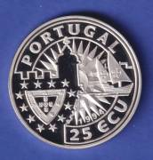 25 ECU 1992 Proof PORTUGAL D.JOAO II EUROPA E OS NOVOS MUNDOS Silver PF