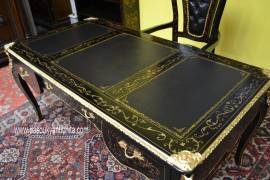 Scrivania presidenziale stile Napoleone III ebanizzata