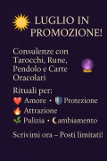 Il tuo destino si svela nelle mie carte. 