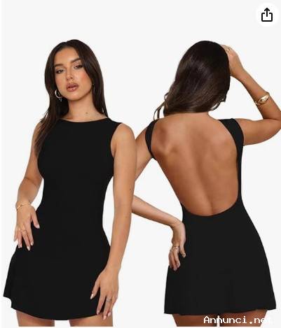 Vestito Corto Senza Maniche