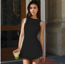 Vestito Corto Senza Maniche