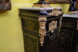 Coppia di colonne stile Impero Boulle
