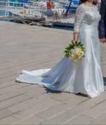 Abito da sposa tg44 avorio 