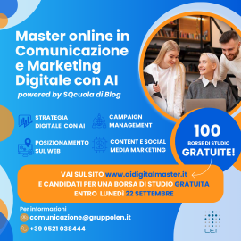 Master online in Comunicazione e Marketing Digitale con AI