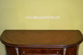Console in noce a due cassetti stile Luigi XV