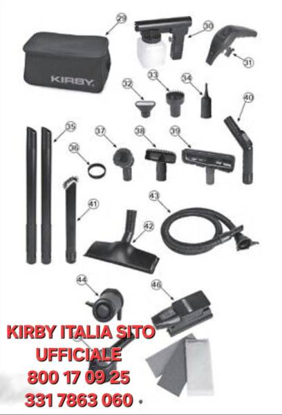 Kirby Assistenza Italia , Riparazioni kirby e Vendita Sacchetti kirby Contatti 331 7863 060