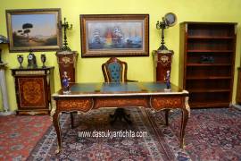Libreria a giorno intarsiata stile Napoleone III
