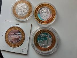 Lot 7 Casino Silver 10 dollars UNITED STATES