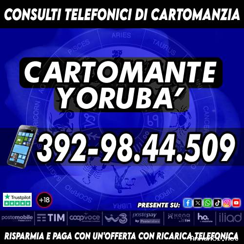 Un consulto ora per migliore il tuo presente e il tuo futuro: Cartomante Yorubà