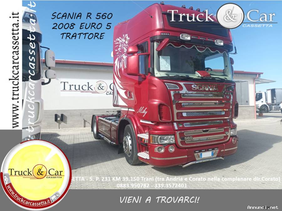 RIF.1148 SCANIA R 560 – 2008 – TRATTORE STRADALE – EURO 5