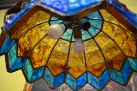 Lampadario anni 70 stile Art Nouveau