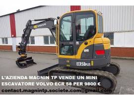 L'AZIENDA MAGNIN TP VENDE UN MINI ESCAVATORE VOLVO ECR 58 PER 9800 €