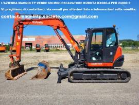 L’AZIENDA MAGNIN TP VENDE UN MINI ESCAVATORE KUBOTA KX080-4 PER 15900 €