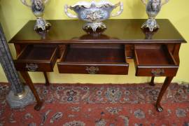 Console in mogano stile Queen Anne