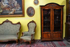 Libreria a due ante stile Carlo X del XX secolo