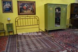 Letto matrimoniale in ottone del XX secolo