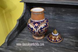 Vaso con coperchio degli anni 40 Gualdo Tadino A. Rubboli