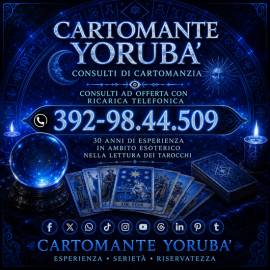 Consulti di cartomanzia immediati senza attese e con riservatezza. Cartomante Yorubà. Consulti di cartomanzia immediati senza attese e con riservatezza. Cartomante Yorubà.