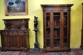Libreria a tre ante stile Neorinascimento
