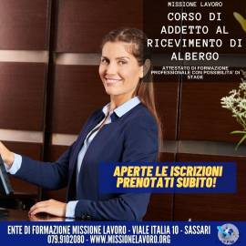 CORSO DI SEGRETARIATO D'ALBERGO E RECEPTIONIST