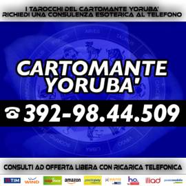 YORUBA' svolge consulti di Cartomanzia tutti i giorni dalle ore 9 alle 21 in orario continuato