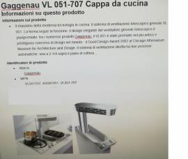 Cappa X PIANO CUCINA GAGGENAU