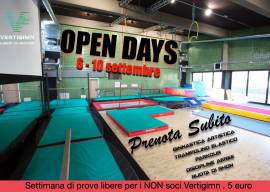 OPEN DAYS  - PROVE PER TUTTI I NON SOCI