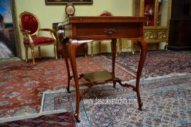 Antico tavolo da gioco apertura a fazzoletto inglese Vittoriano del 900