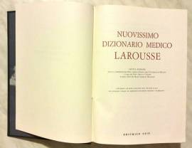 NUOVISSIMO DIZIONARIO MEDICO LAROUSSE. QUINTA EDIZIONE 1976 + COFANETTO OTTIMO