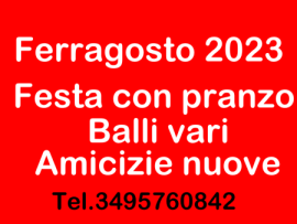 Ferragosto con pranzo e ballo