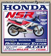ADESIVI moto HONDA NSR -125R- anno 1989