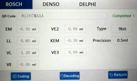 Tester per collaudo pompe alta pressione e 6 iniettori Common Rail con rigenerazione codice IMA