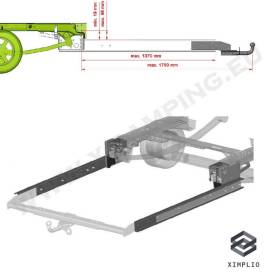 Estensione telaio per gancio di traino Fiat Ducato X250, X290-X295 2006-.