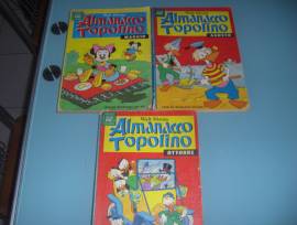 Topolino Almanacco tre numeri anni settanta.