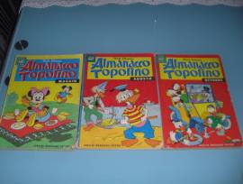 Topolino Almanacco tre numeri anni settanta.