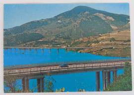 Cartolina non viaggiata REGIONE MOLISE Viadotto sull'invaso di Ponte Liscione (nuova) del 1980