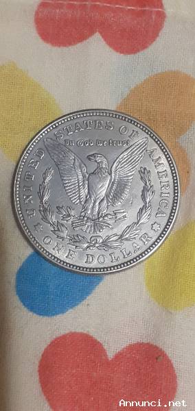 Moneta 1 Dollaro Morgan Argento 1921 Aquila