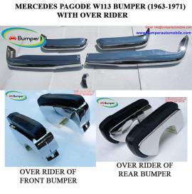 Mercedes Pagode W113 bumpers with over rider (1963 -1971)