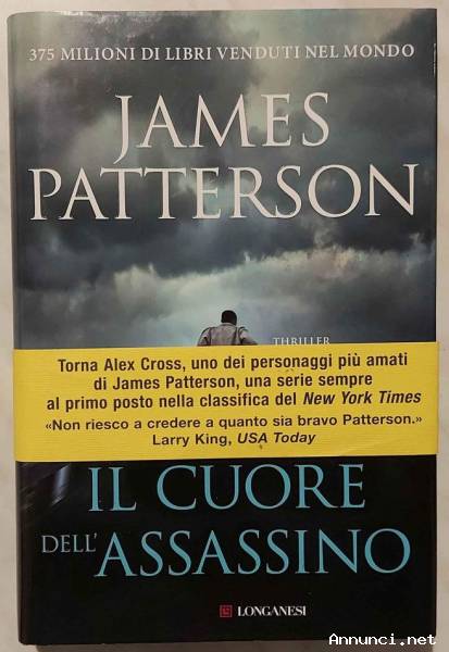 Il cuore dell'assassino di James Patterson Ed.Longanesi, ottobre 2018 come nuovo