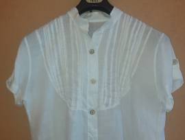 Camicia Donna Camicione maniche corte 100% lino made in Italy