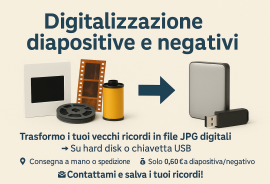Digitalizzazione diapositive e negativi