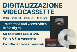 Trasferimento video da VHS a DVD/USB