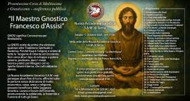 CORSO DI MEDITAZIONE: “LA GNOSI UNIVERSALE”. Presentazione Pubblica sabato 11 ottobre 2025, ore 17
