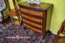 Cassettiera stile Napoleone III in acero