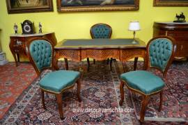 Sedia-poltrona da studio stile Luigi XV