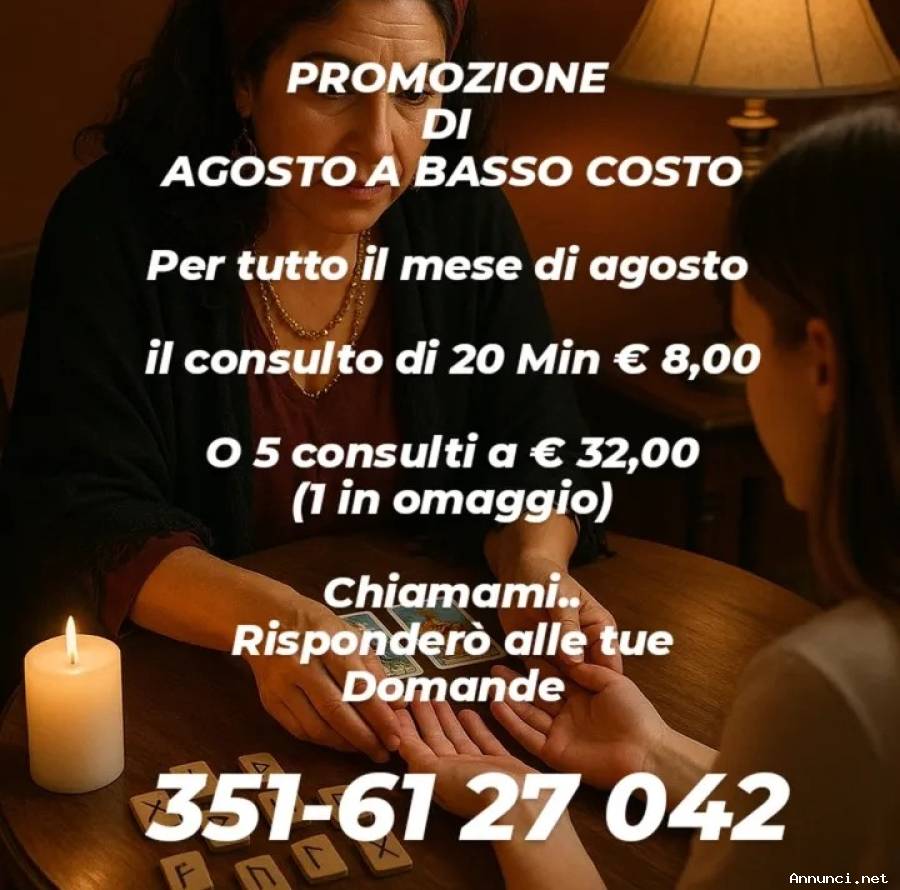 Cartomante Runica 1 domanda gratuita e promo agosto
